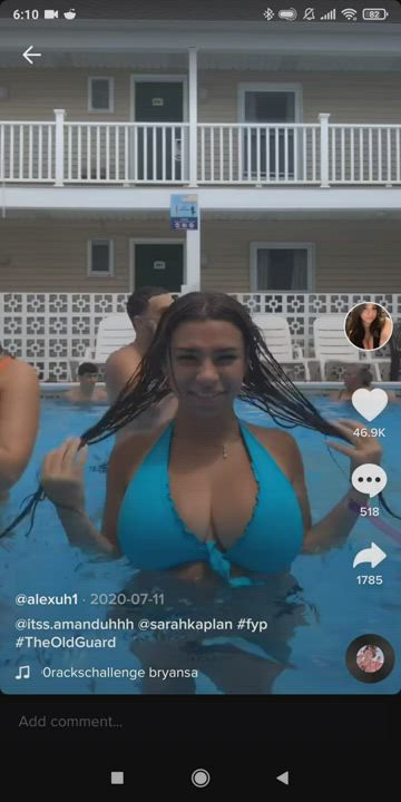 Big Tits Public Teen gif