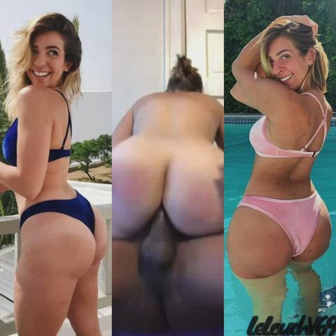 Gabbie Hana Getting Her Thick Cheeks Clapped🍑😏