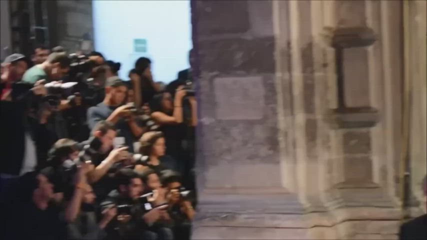 Alejandra Guilmant Showing her Amazing Rack at a Fashion Runway.