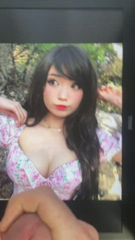 asian babe babecock cum cumshot masturbating moaning tribbing tribute gif