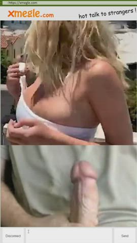 big tits cum cumshot flashing nsfw outdoor public webcam gif