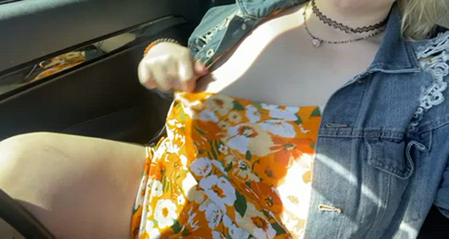 BBW Boobs Public gif