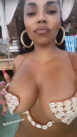 boobs ebony tease tits gif