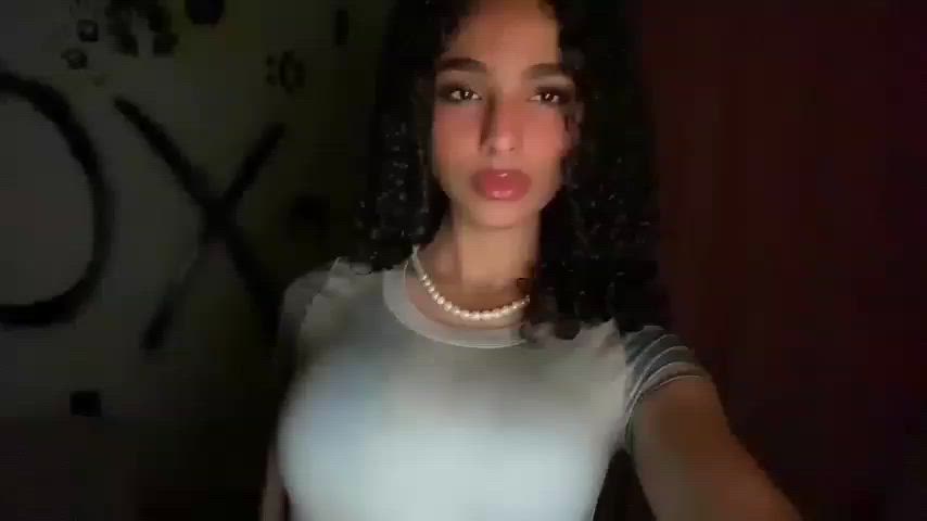 amateur arab big tits brunette homemade natural tits tiktok gif