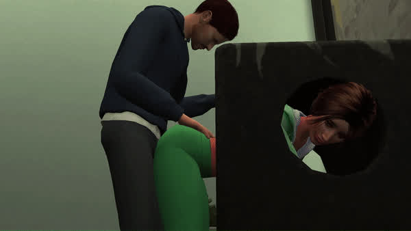 animation ass couple grinding leggings gif