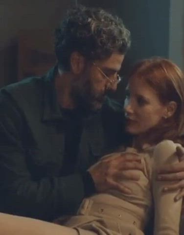 celebrity jessica chastain redhead gif