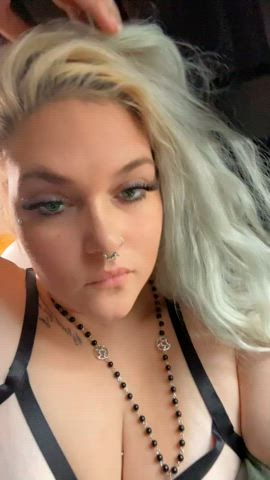 amateur blonde boobs tattoo tits gif