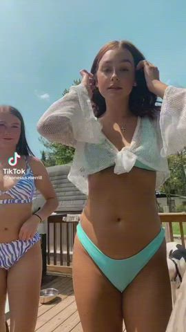 booty swimsuit white girl gif