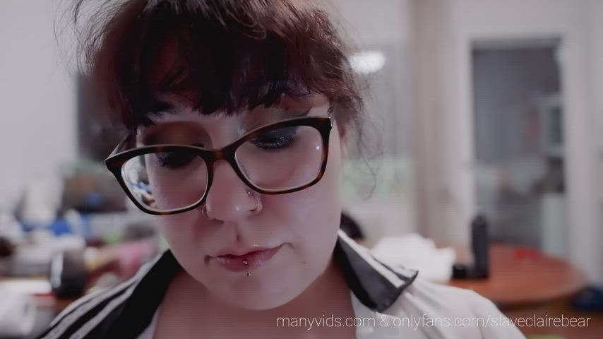 Big Tits Glasses Handjob Jerk Off Mom Nails Nipple Piercing Pierced Role Play gif
