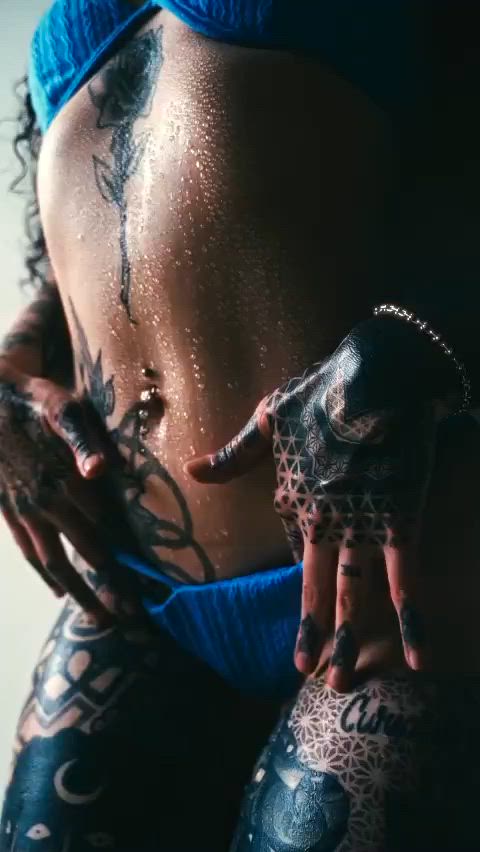 ass bikini micro bikini tattoo suicide-girls gif