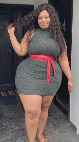 African BBW Big Ass Curvy Cute Hourglass South African gif