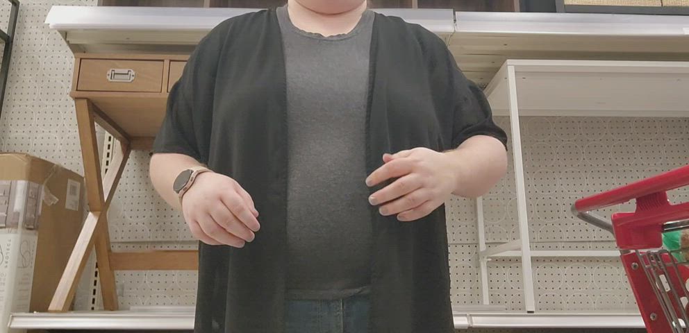 bbw big tits boobs nsfw natural tits public tits gif