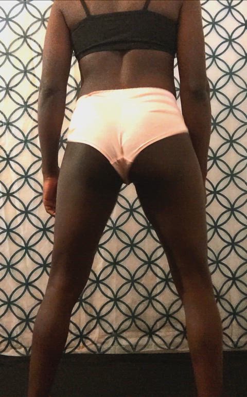 ass ass shaking black booty bouncing crossdressing femboy gay sissy tease gif