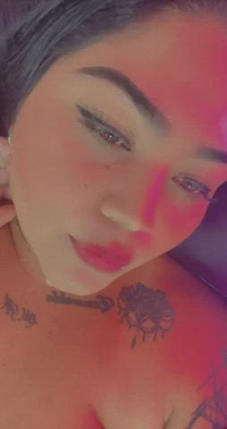 cute homemade hotwife latina lipstick milf pierced selfie tattoo gif