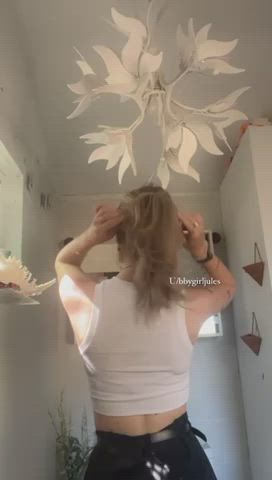 POV: I’m fixing my hair and notice you staring ;)