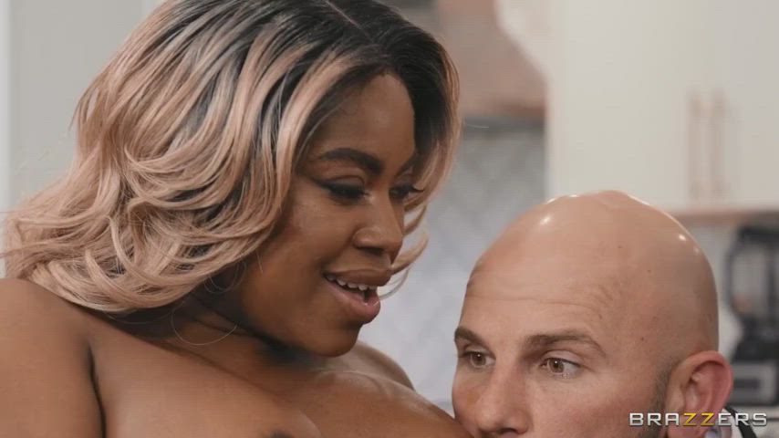 Big Ass Brazzers Bride Cheating Cuckold Ebony Humiliation Kissing Wedding gif