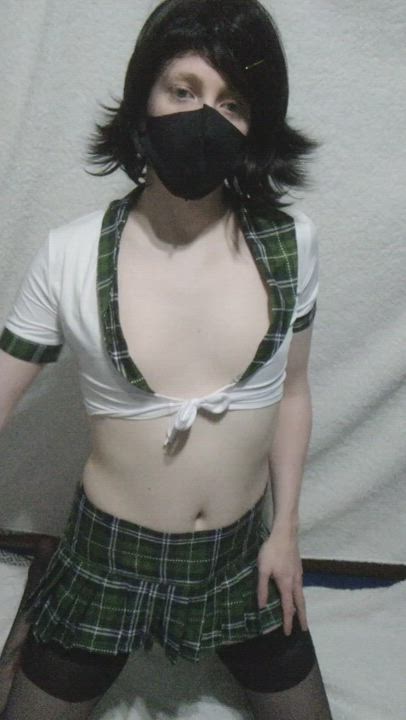 Crossdressing Femboy Sissy gif