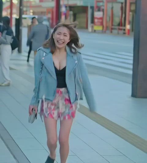 asian celebrity fake fake boobs fake tits japanese gif