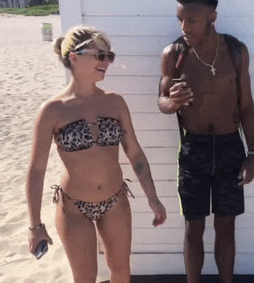 african american beach bikini booty groping interracial pawg softcore gif