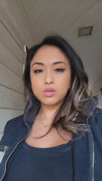 Boobs Busty Filipina Outdoor gif