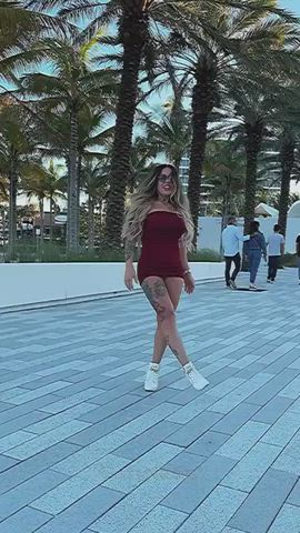 exhibitionist public pussy sex toy gif