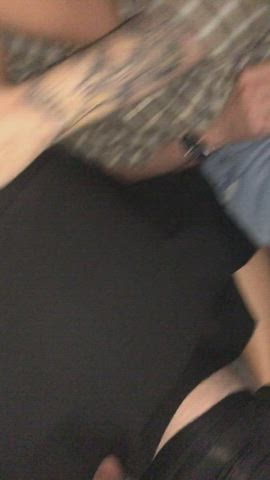 Foursome Hotwife Nightclub Public Sharing Watching gif