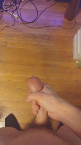 Big Balls Big Dick Cum Cumshot Male Masturbation Masturbating Solo gif