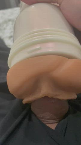 cock cum fleshlight male masturbation pulsating solo thick cock gif