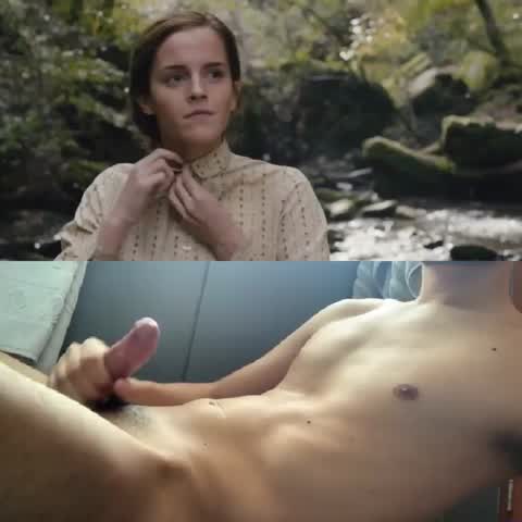 Emma just unbuttoning is too much to handle