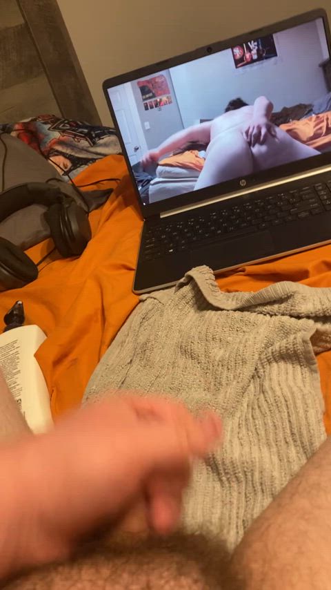 Jerking my small dick off watching a video of myself like I’m homelander 😭