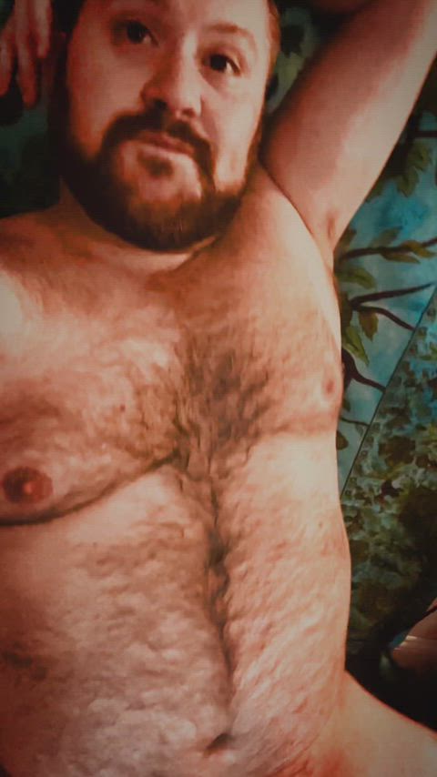 bear daddy hairy male masturbation step-dad gif