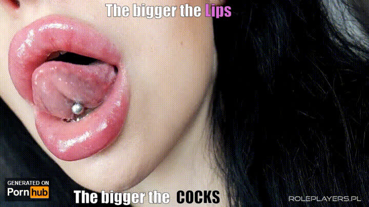 bbc caption fake lips sissy gif