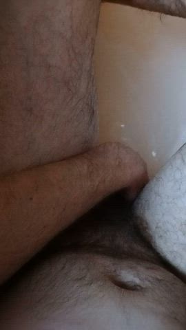 ass bathtub dad daddy fingering gif