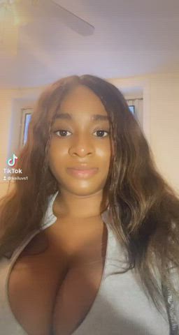 Boobs Cute Ebony Teen TikTok gif