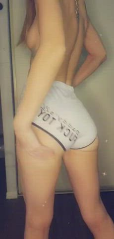 booty petite shorts gif