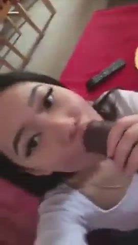 Cute Asian Girl Facefucked By BBC