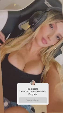 blonde boobs brazilian gif