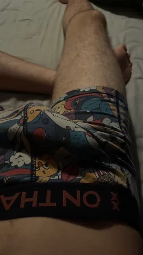 bulge cock throbbing gif