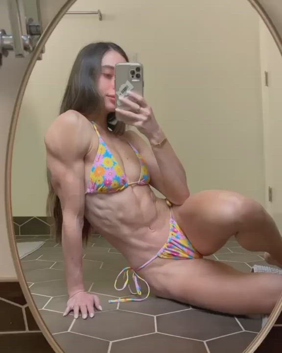 Bikini Fitness Muscular Girl gif