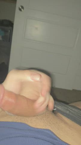 Big Dick Cum Masturbating gif