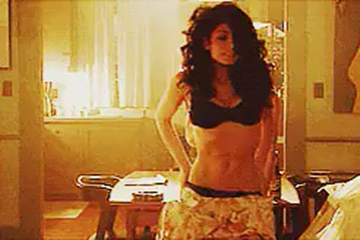 sarah shahi underwear undressing gif