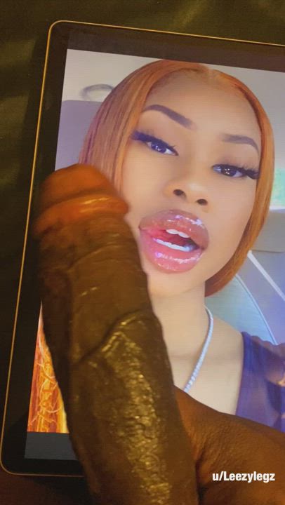 Black cock all over those juicy lips ?