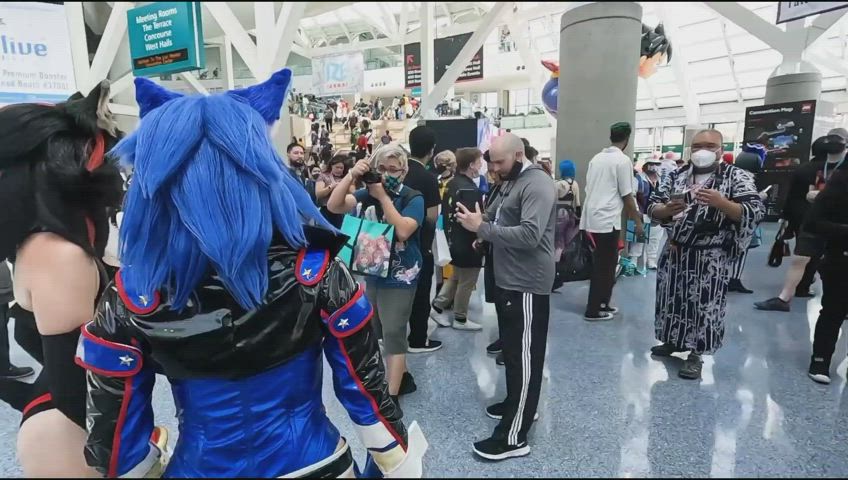 ass cosplay white girl gif