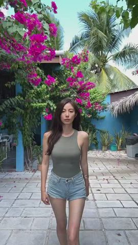 Asian Korean Model gif