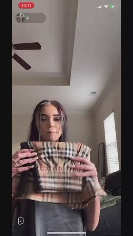 accidental big tits nipple nipples nipslip tiktok tits gif