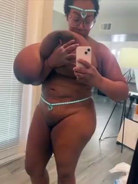 big tits boobs ebony huge tits natural tits saggy tits solo titty drop gif