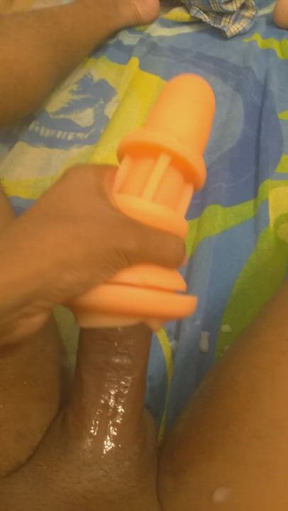 Male Masturbation Solo Toy gif