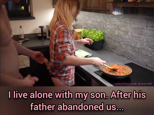 caption mom son step-mom step-son taboo gif