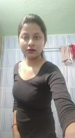 desi selfie striptease gif