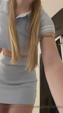 blonde onlyfans tanlines thong underboob gif